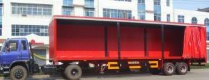 Wholesale Soft Trailer Tarpaulin Side Curtain Convenient Waterproof Easy To Open from china suppliers