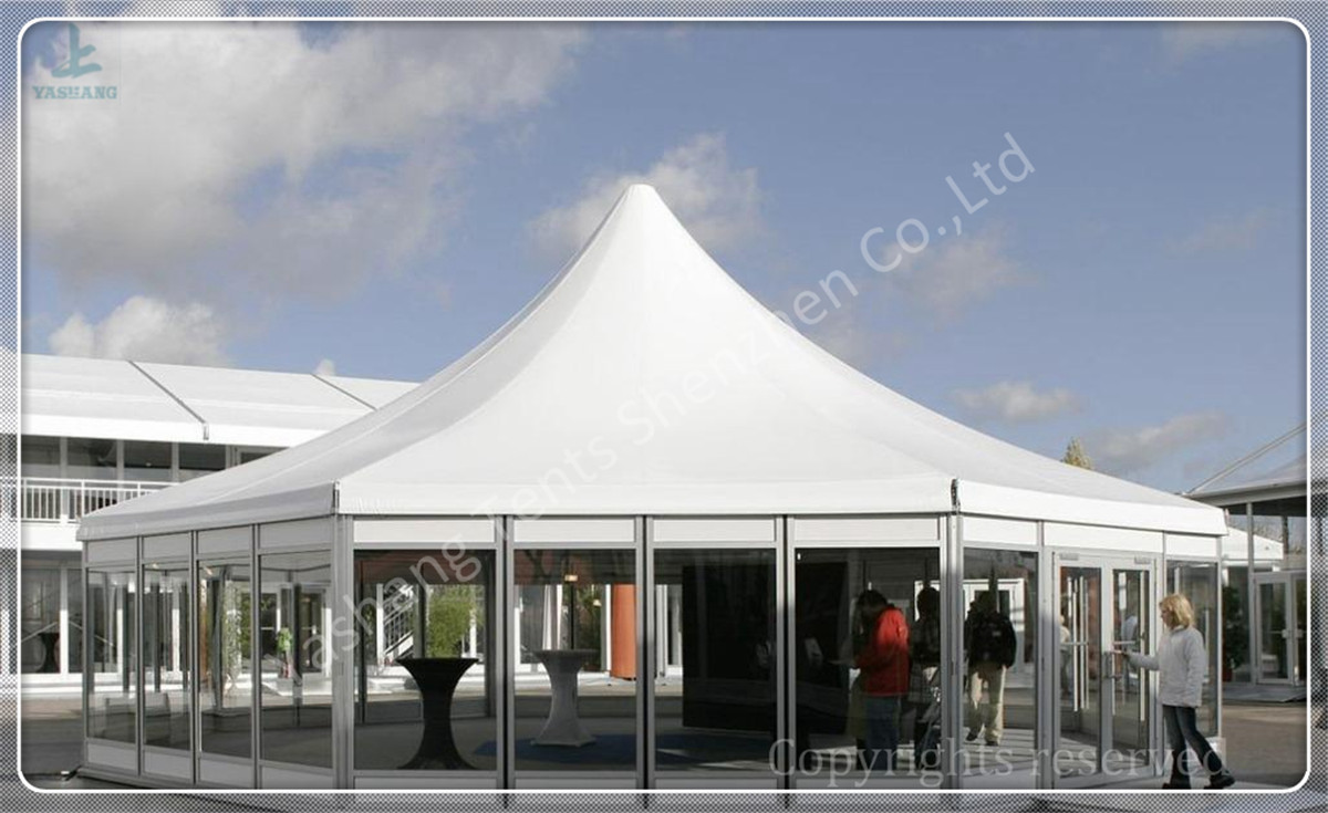 20 X 25 Clear Span Tents Auto Show Commercial Marquee Canopy ISO CE Certification