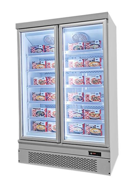 Quick Freezing Supermarket Commercial Upright Display Refrigerator Freezer For