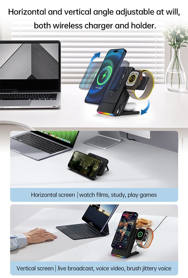 Hidden Wireless Apple Watch Charger Power Bank Iphone Watch Charger