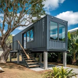 Wholesale Luxury Prefabricated Flat Pack Container Home With Bedroom / Bathroom from china suppliers