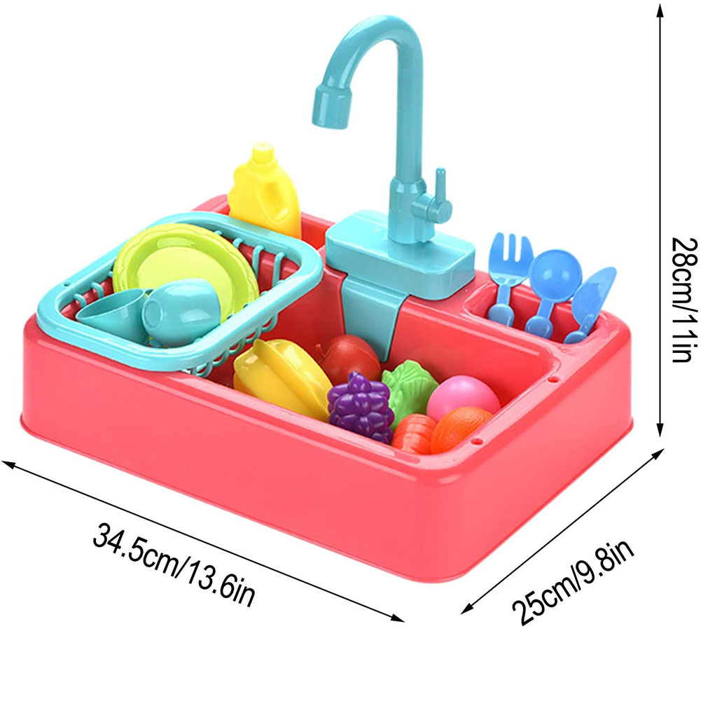 Electric Dishwasher Playing Toy Kitchen Toys Set for Boys Girls Age Range 2 to 4 Years