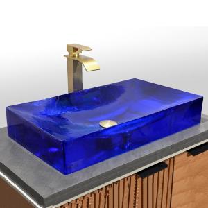 Wholesale Tap Hole Free Glass Vessel Basins With Glazed Material CUPC Certificate from china suppliers