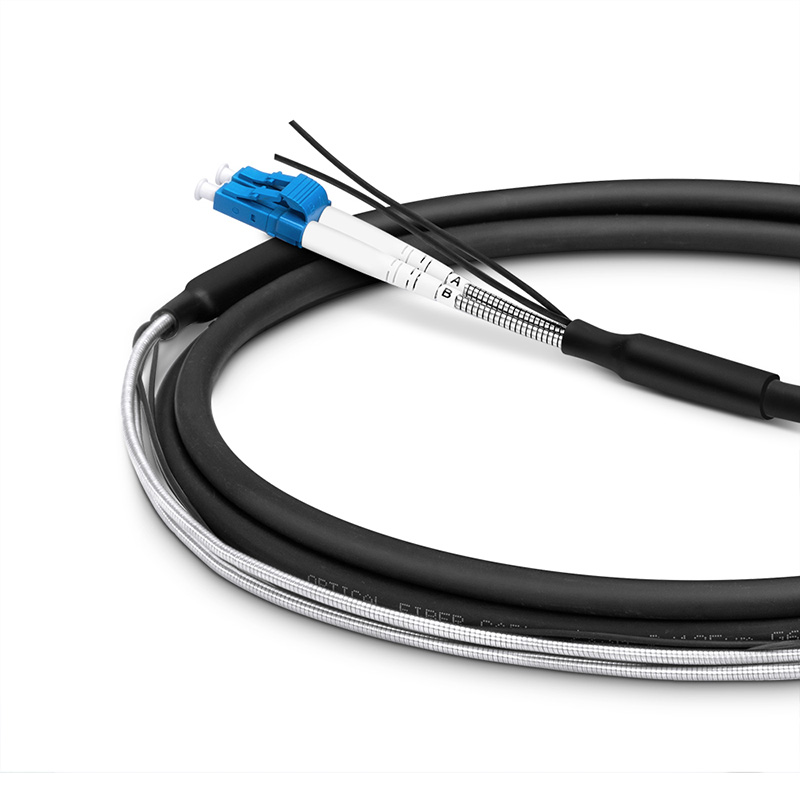 Fiber type 62.5/125um 8/125um LSZH Armored Sc/UPC-Sc/UPC Black Indoor/Outdoor Patch Cord