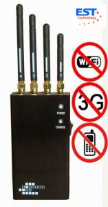 China Wifi / Blue Tooth / Wireless Video Cell Phone Signal Jammer Blocker EST-808HF on sale