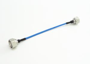 Wholesale Silver Plated 4.3-10 RF Male Connector Straight Clamping Connectors With RG141 Cable from china suppliers