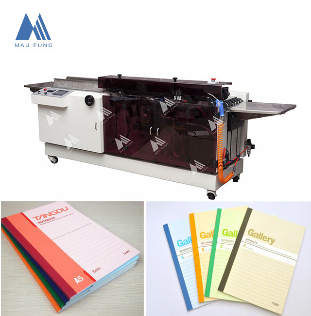 Book Glue Back Taping Machine, Exercise Book Taping and Gluing Binding Machine Book Back Pasting Machine MF-SPM340