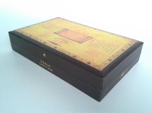 Wholesale Printed Rigid Board Gift Packaging Box With Sponge Tray, Hot Stamping Luxury Cigar Gift Boxes from china suppliers