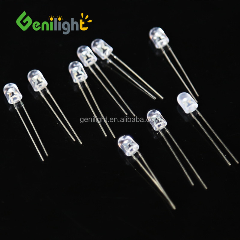 F3 3MM 2-Pin Highlight LED Light Bulb Emitting Diodes Red/Green CC -40-60 Capacitance Vr