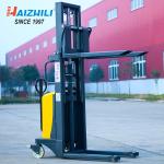 Compact Structure Semi Electric Stacker With 1.6kw Powerful Lift Motor 1500kg