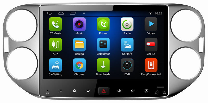 Ouchuangbo 10.1 inch auto gps navi android 8.1 for Volkswagen Tiguan 2015 with dvd multiemedia SWC video player