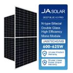 2465*1134*35mm JA 600W Mono Crystalline Solar Panel 615W 620W 625W Bifacial Dual