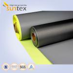 Heat Retardant Black Fire Retardant Fabric Glassfiber Coated / Ptfe Fiberglass