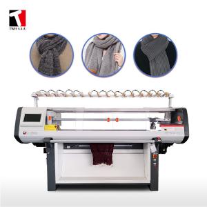 Wholesale 1KW Scarf Knitting Machine Double System With Two Stationary Needle Beds from china suppliers