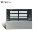 Rectangular Glass Refrigerated Cold Cake Display Cabinet 21.5CU.FT