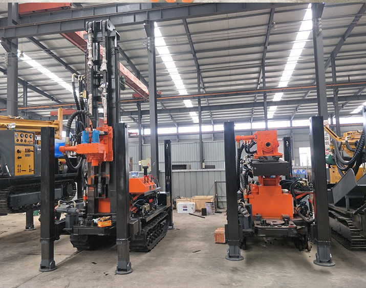 Well Air Compressor 180m Pneumatic Crawler Drill Machine