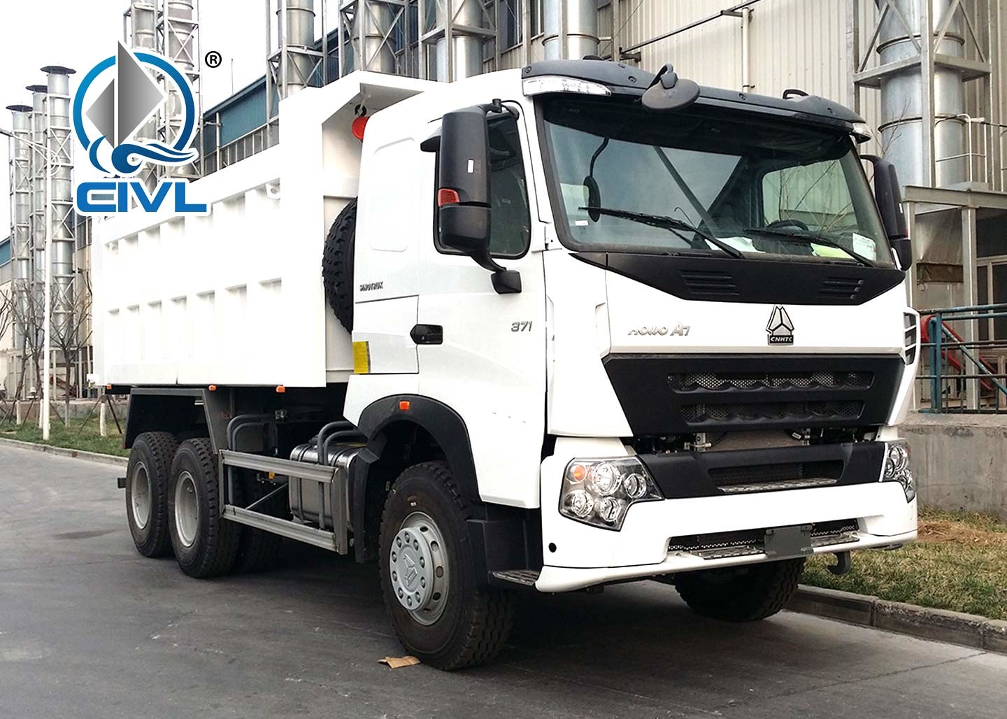 SINOTRUK 6 x 4 Howo A7 Heavy Duty Dump Truck 371hp Front Hyva Lifting 30T