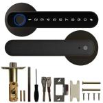Fingerprint Password Tuya App Door Lock Aluminium Grip Open Biometric Door