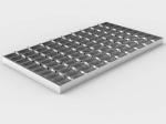 Aluminum Alloy Exterior Stair Treads, Steel Perforated Anti-Slip Plank Grating