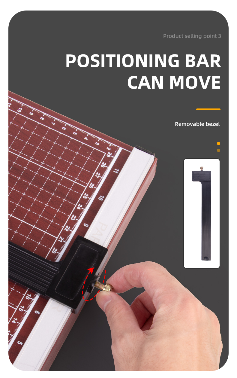 Paper Cutter Professional Design B4 Guillotine Paper Trimmer With Wooden Base