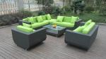 wicker patio sofa set