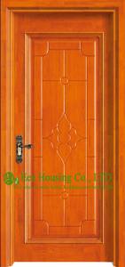 Wholesale Luxury Simple &amp; Morden Timber Veneer Single Door,Good Quality Hotel Wooden Door With Frame from china suppliers