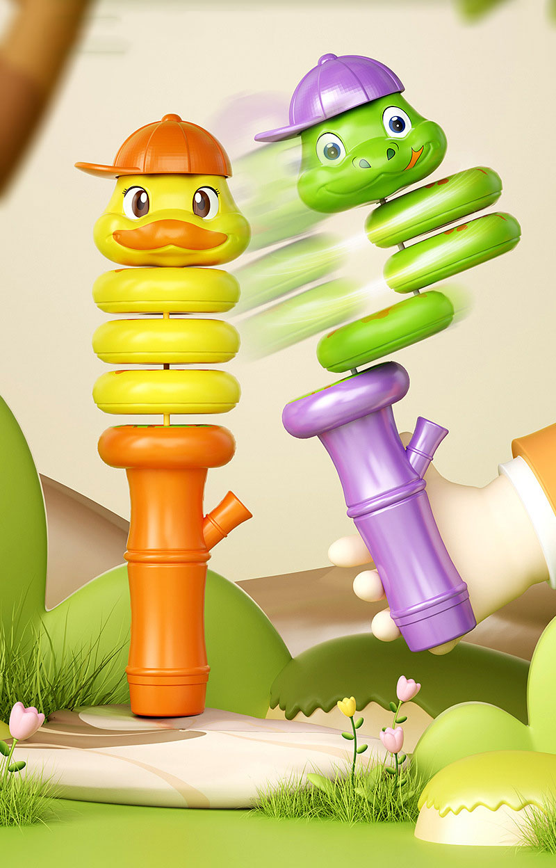 Puzzle Creative Whistle Twisted Toy for Boys and Girls Unisex Age Range 2-4 Years