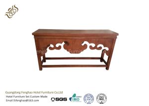 Mahogany Carving Patrerns Hallway Console Table / Entryway Rustic Console Table