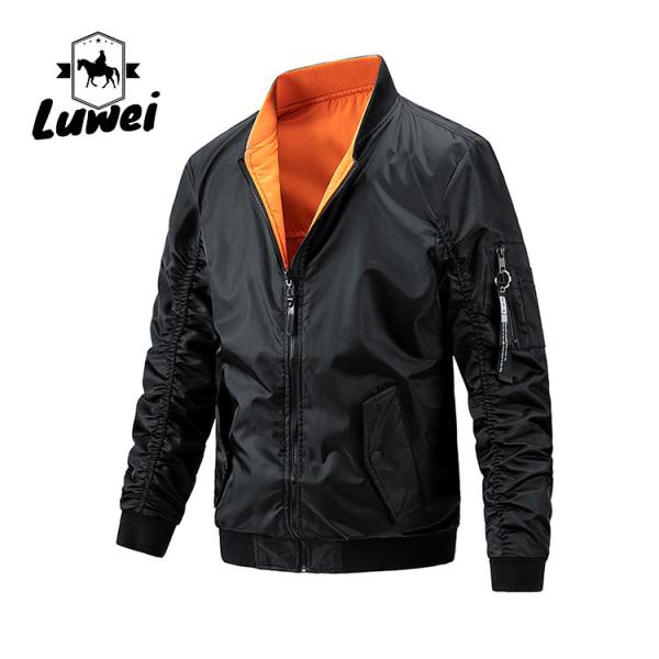 Oem Clothing Jaket Winter Windproof Bomber Utility Polyester Motorcycle Fabric