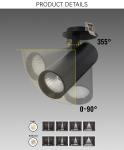 Indoor Ceiling Recessed Adjustable Spotlight LED Semi Recessed Lighting