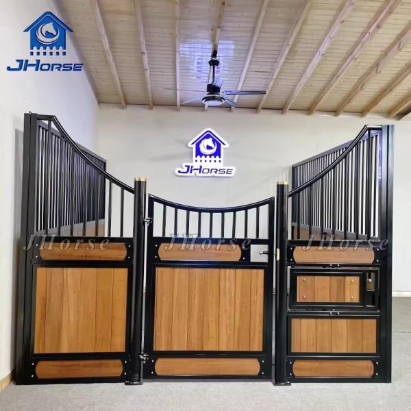 Galvanized Horse Stable Front Panels Customizable Length and Height for Farms