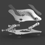 740g Ergonomic Laptop Stand 15.6inch Laptop Table Stand Adjustable Riser