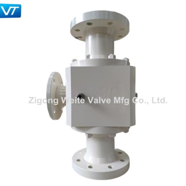 4 Inch Class 300 Oil Ball Valve PTFE Seat T Type Three Way With Large Circulatio