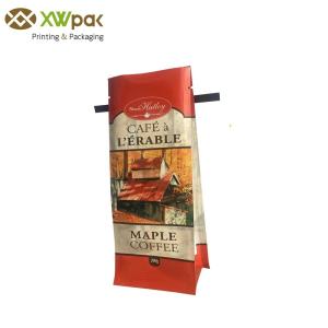 Wholesale 200g Resuable Printed Flat Bottom Tin Tie Bags With Plastic Roasted Coffee Packaging from china suppliers