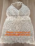 crochet tops, feminino women hem tassel sexy tanks top crochet, knit vest, Hand
