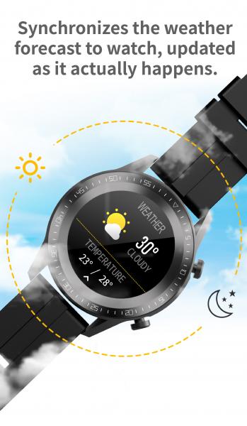 Gt2e Smart Watch H53 Smart Fitness Bracelet Wrist Band Blood Pressure 40g 1.28inch