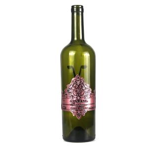 Wholesale Elegant Personalised Wine Stickers Printing Embossed Copper Aluminum from china suppliers