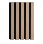 Stylish 21mm Interior Wpc Wall Panel Wooden MDF Base Slat Acoustic With PET Core