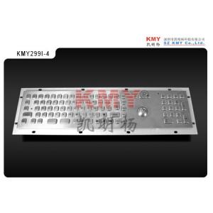 China 88 Keys Stainless Steel Keyboard Industrial Keyboard With Trackball Windows XP on sale