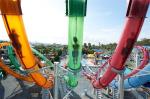 4 Lanes Extreme Aqualoop Water Slide Translucent Looping Water Slides