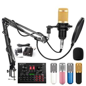 Wholesale Channel 5.1 4.2V Audio Technica Sound Card , V8 Sound Card With Condenser Microphone from china suppliers