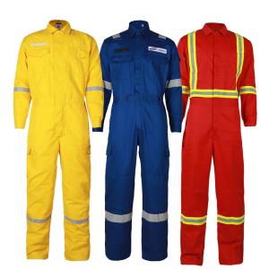 Wholesale Custom Fluorescent Flame-Resistant Work Suits Colorblock Design Durable Breathable from china suppliers