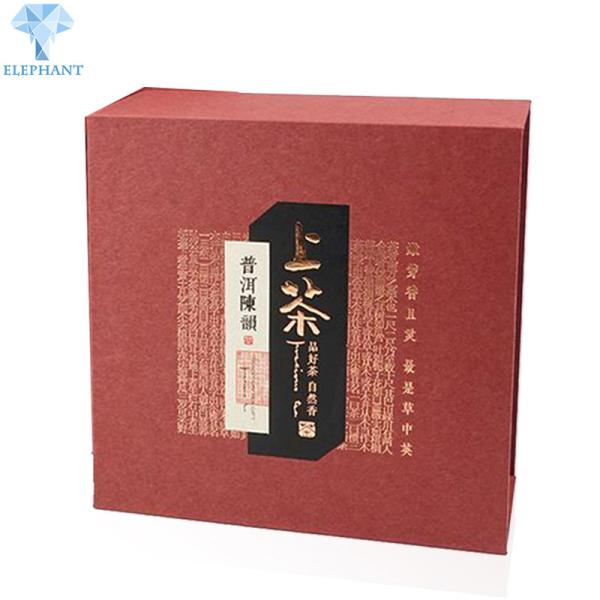 Custom Printing Luxury Red ExquisitE Craft Gift Cardboard Carton Tea Packaging