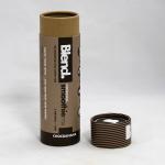 Cylindrical Brown Kraft Cardboard Paper Cans Packaging for Cosmetics / Underwea
