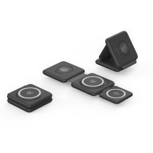 Wholesale Multiple Devices 3 In 1 Wireless Charger Travel RTOPS Magnetic Wireless Charger from china suppliers