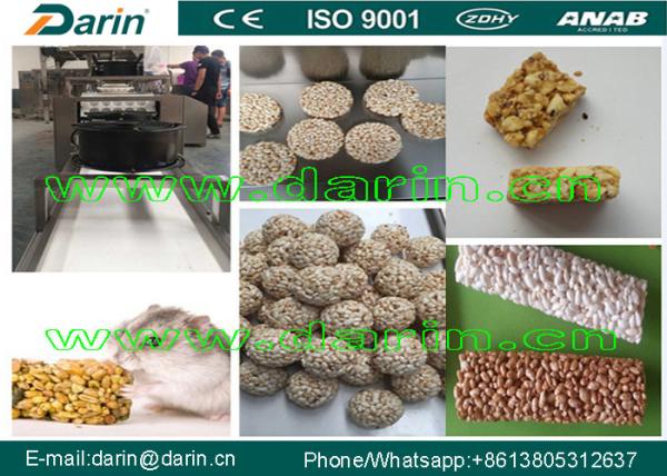 Stainless steel cereal bar snack food processing line , energy bar making