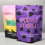 Zipper Soft Touch Mylar Stand Up Pouches Custom For Weed Flower Packaging