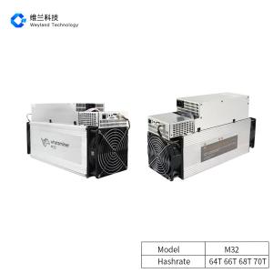 Wholesale Metal Asic BTC Miners , Microbt Whatsminer M32 64T 66T 68T 70T from china suppliers