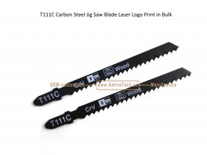China T111C Carbon Steel Jig Saw Blade Laser Logo Print in Bulk size:100mmx8x8T, Cutting Woods,Reciprocating Saw Blade on sale