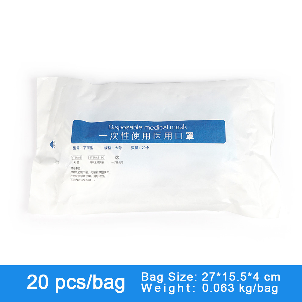 3 Ply Medical Single Use Earloop Medical Masks , Medical Protective 3 Ply Non Woven Mask